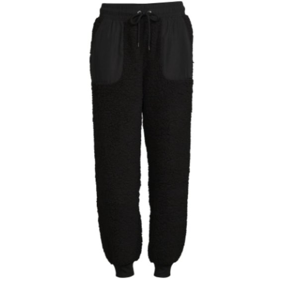 ⚡️ NWT No Boundaries Junior's Faux Sherpa Jogger Pants - size: Medium - Picture 1 of 13